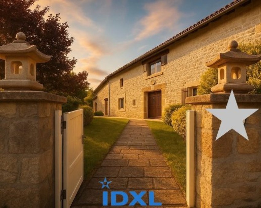 luxury stone villa Limoges, renovated character home France,