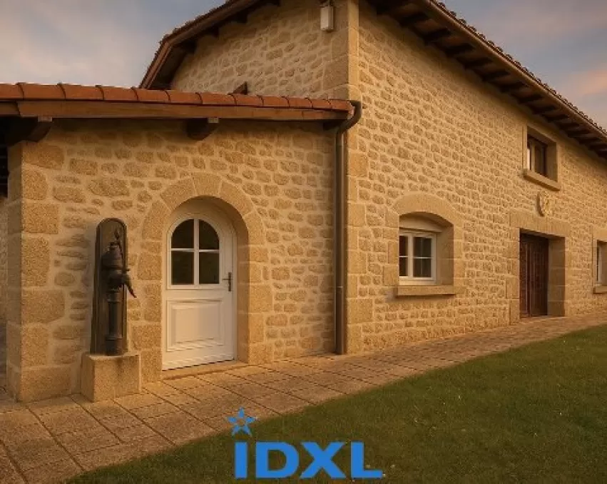 luxury stone villa Limoges, renovated character home France,