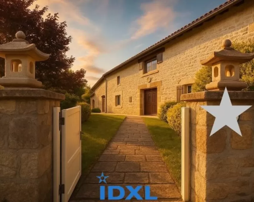 luxury stone villa Limoges, renovated character home France,