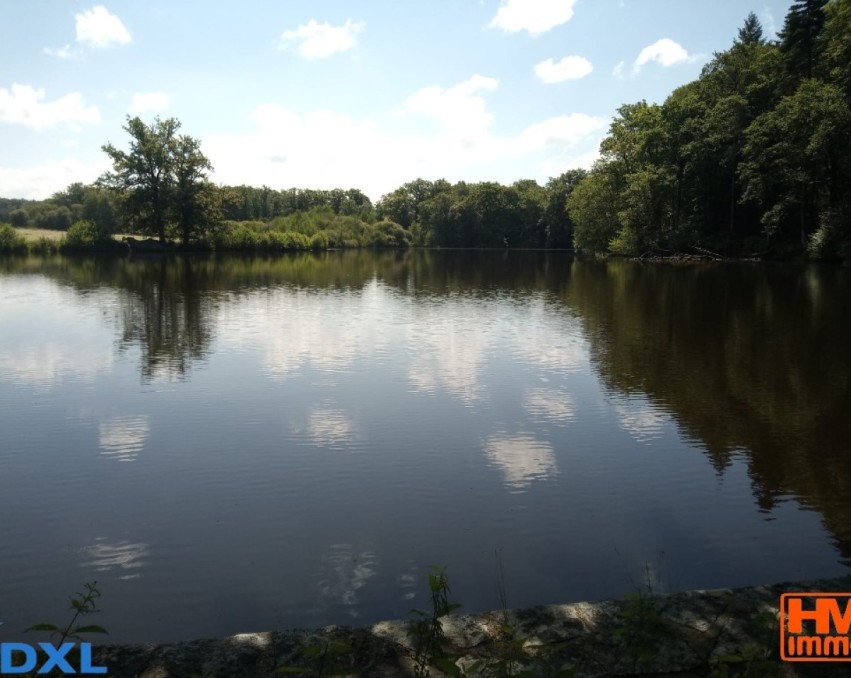 Étang de pêche de 2 hectares avec 3 hectares de terrain